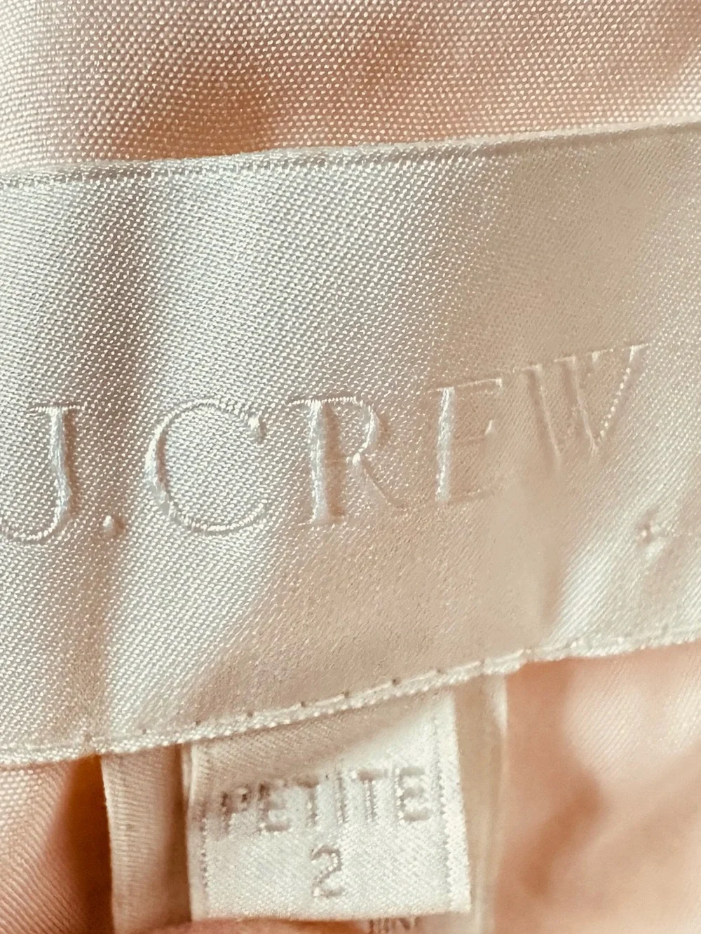 J.Crew 100% Silk Crinkle Chiffon Maxi Dress Peach Bridesmaid Wedding Size 2